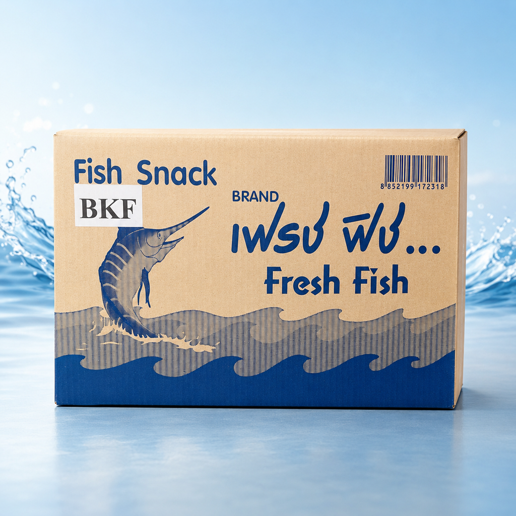 Fresh Fish Jery Strips BBQ Flavor 80g x 50 packs