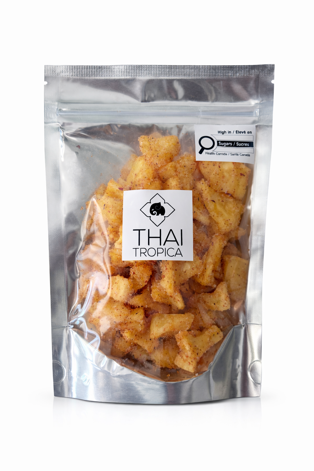 Thai Tropica Soft Dried Baby Pineapple, 159g, made from premium Thai baby pineapples, soft, chewy texture. Vegan, Halal, Non-Fat & Cholesterol- Free, Candied fruit snack- SEASONAL OFFERING AIR-SHIPPED FROM THAILAND