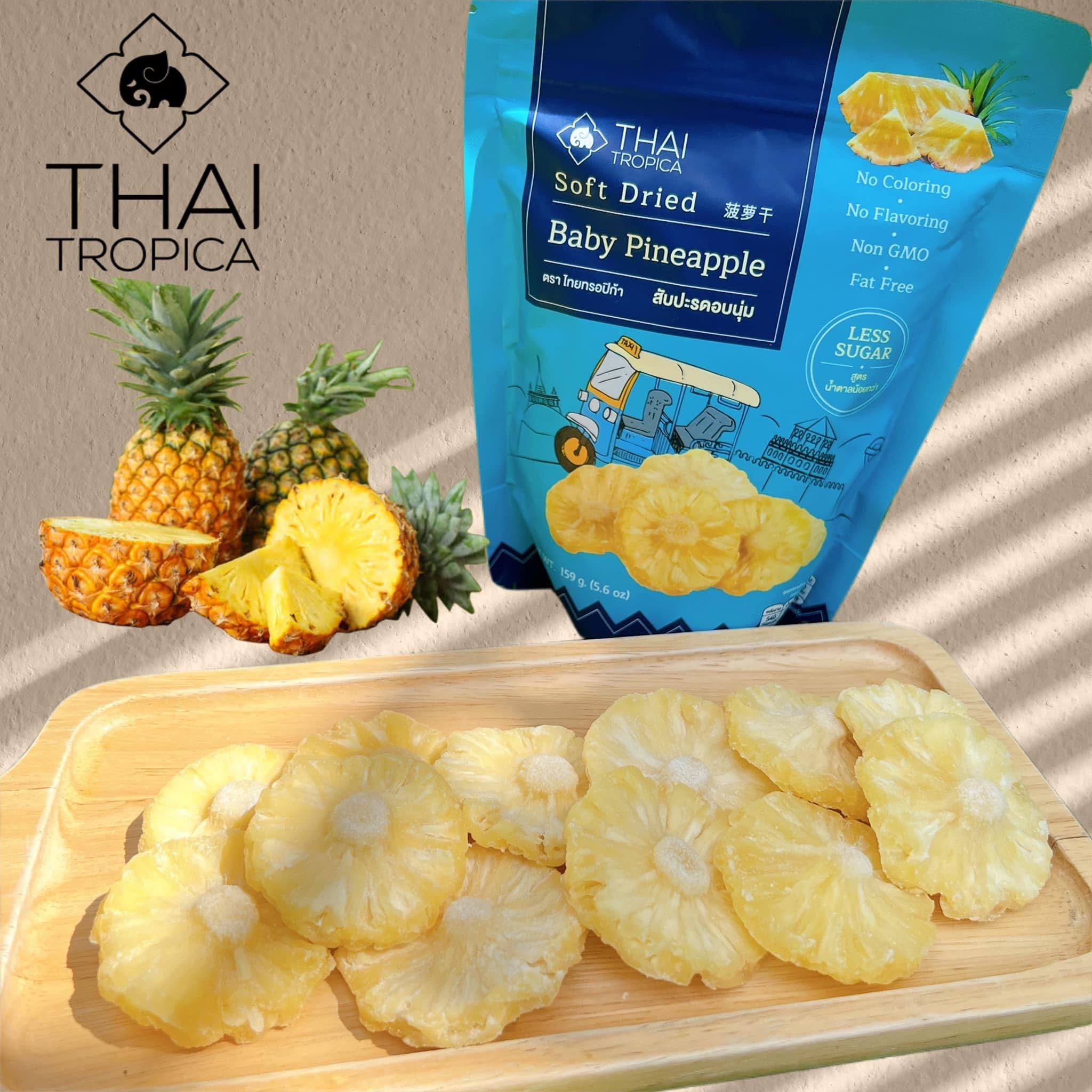 Thai Tropical Soft Dried Baby Pineapple 159g