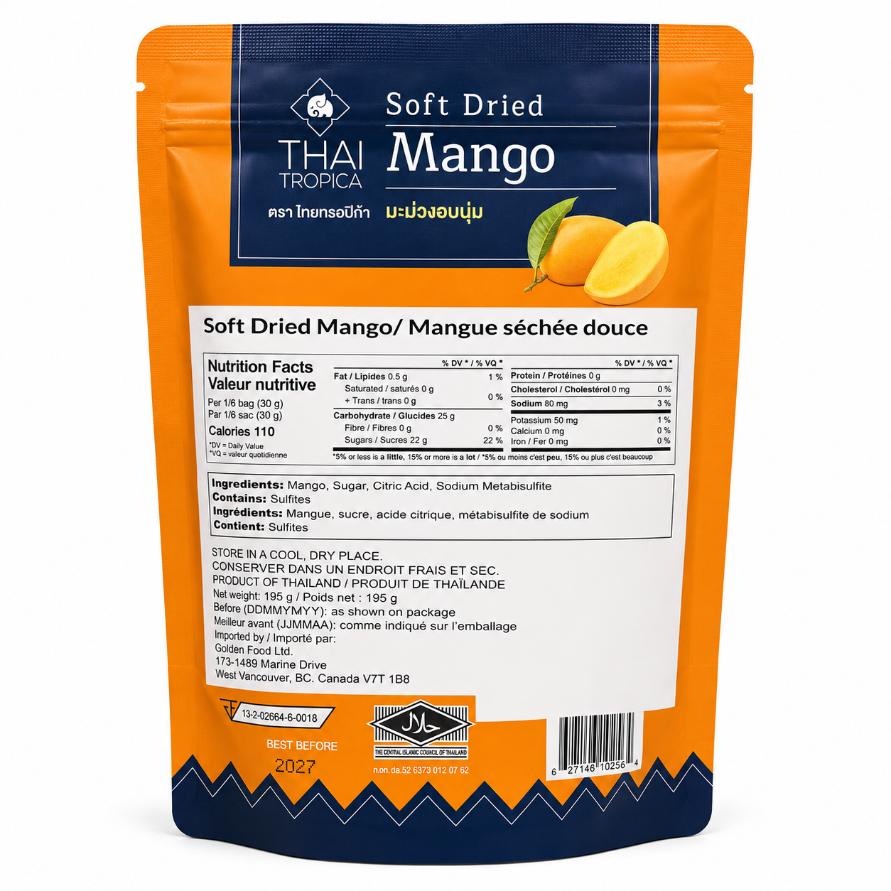 Thai Tropica Soft Dried Fruit 195g