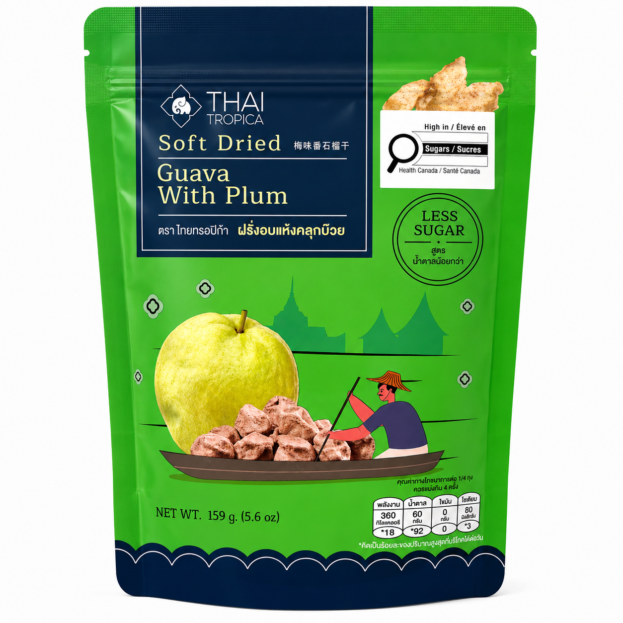 Thai Tropica Soft Dried Guava with Plum seasoning 159g